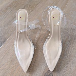 Acrylic heels women’s size 7